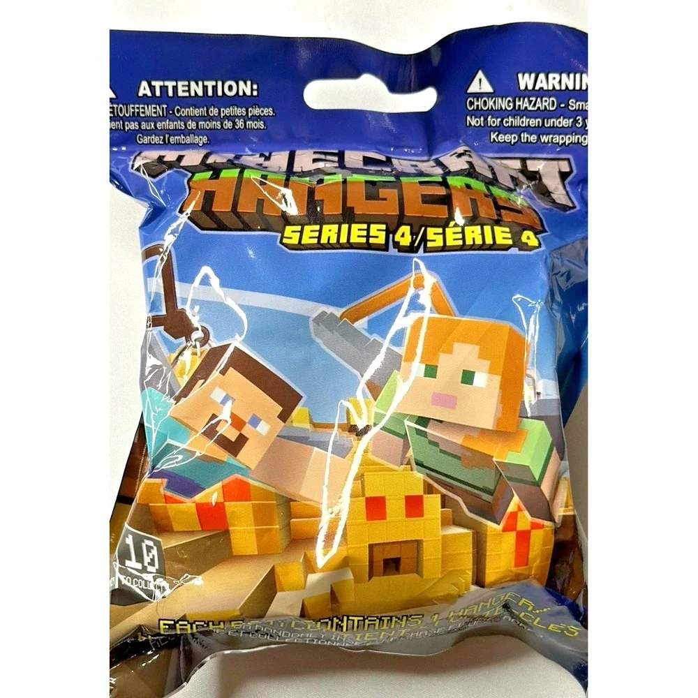 Minecraft‎ Hanger Series 4 Blind Bag Lot of 4 Sealed Mojang JINX Figures